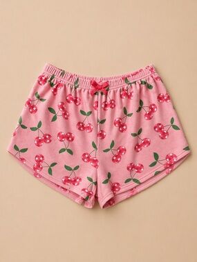 5/$25 🏷️ Pink Cherry Print Disco Women's Shorts